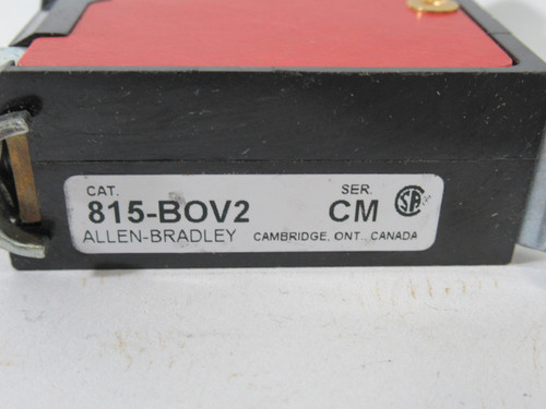 Allen-Bradley 815-BOV2 Series CM Overload Relay 600VAC 1 Pole USED