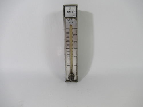 Dwyer RMB-57-SSV Flow Meter 60-600 SCFH Air 70 psi Max *Missing Knob* USED