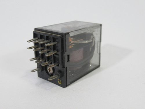 Fuji Electric HH54P-L Relay 24VDC 3A 240VAC 3A 30VDC 14-Blade USED