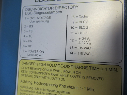 Indramat DSC3.1-100-115V AC Servo Controller Drive UNSPECIFIED ISSUES ! AS IS !