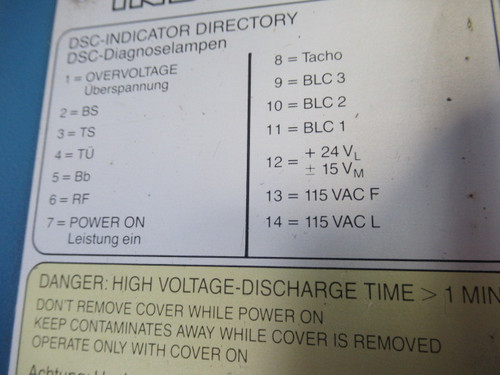 Indramat DSC-3.1-100-115V AC Servo Controller Drive *Cosmetic Damage* USED