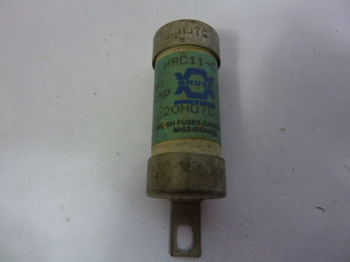 Brush 20H07C Bolt-On Fuse 20A 600VAC USED