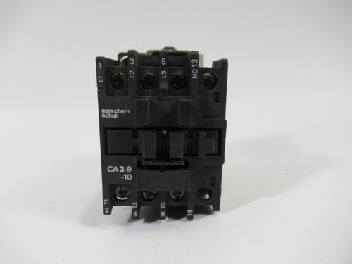 Sprecher + Schuh CA3-9-10-120V Contactor 24A 105V@50Hz 120V@60Hz USED