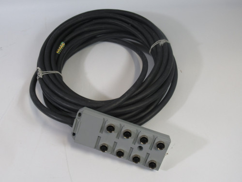 Lumberg ASBV8-4/3-139/10M M12 Distribution Box & Cable 8 Port 250V 10m ! NOP !