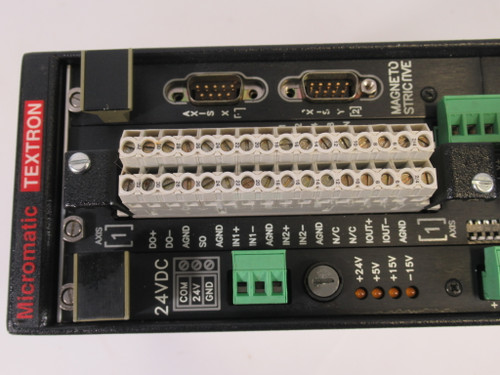 Textron MMC93H-M2-24 Micromatic Motion Controller 24VDC MISSING SCREWS USED