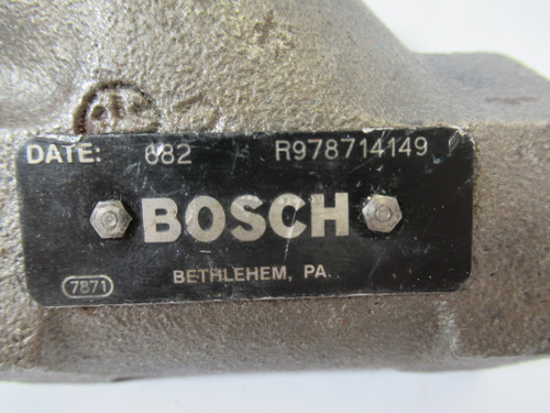 Bosch R978714149 Y Valve 2 NPT USED