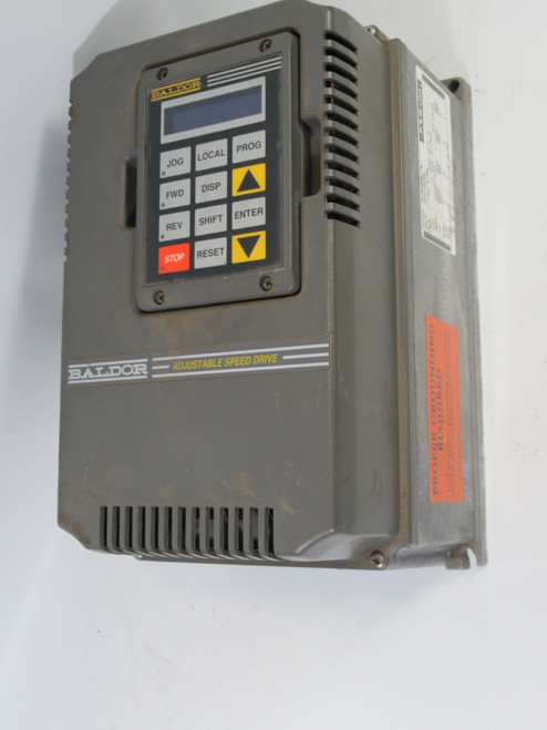 Baldor ID15H502-E AC Inverter Drive 3ph 575VAC 0-400Hz USED