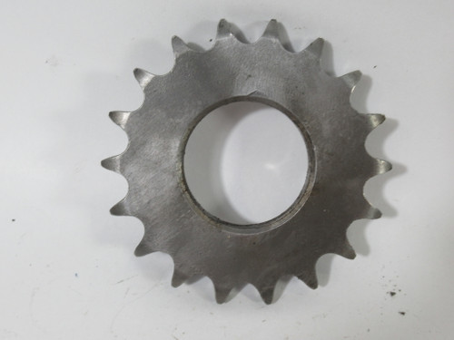 Dalton Gear 40A18 Idler Sprocket w/o Bearing 2-3/8"ID 18T 40Chain 1/2"P USED