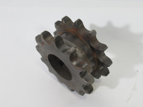 Rexnord 13TRC50 Double Sprocket 1-1/4"ID 13T 50 Chain 5/8" Pitch USED