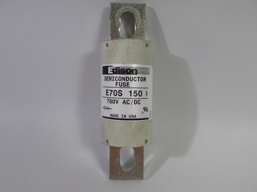 Edison E70S-150 Semiconductor Fuse 150A 700VAC/DC USED