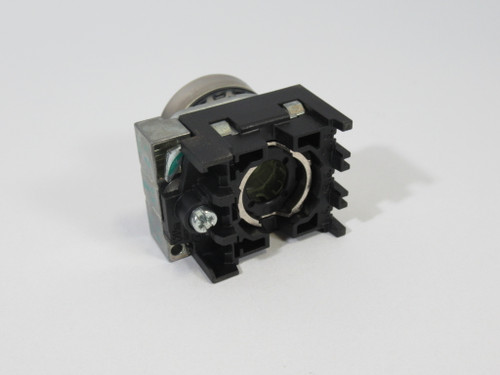 Siemens 3SU1051-0AA40-0AA0 Green Illuminated Push Button C/W Holder USED