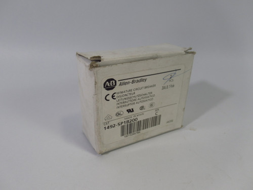 Allen-Bradley 1492-SP1B200 Miniature Circuit Breaker SER C 20A 1P 1-Pack ! NEW !