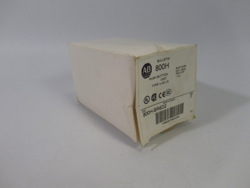 Allen-Bradley 800H-BR6D2 Red Non-Illuminated Push Button SER F 1N.C. ! NEW !