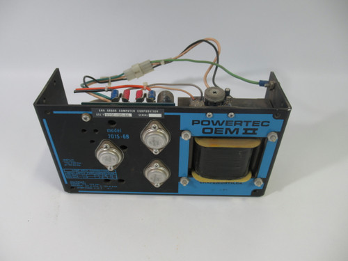 Powertec 2D15-6B DC Power Supply In 115/230VAC 47-63Hz Out 11.4-15.8VDC USED