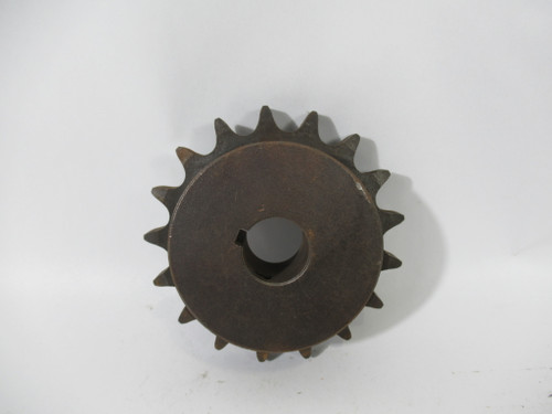 Martin 60BS17-1 Sprocket 1"ID 17T 60 Chain 3/4" Pitch USED