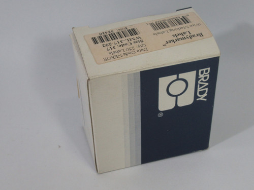 Brady 32420 WML-317-292 250/Roll ID Pro Wire Marking Label ! NEW !