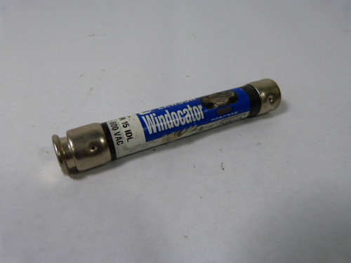 Littelfuse FLSR-15-IDL Time Delay Indicating Fuse 15A 75-600V USED