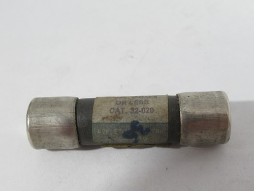 Appleton 32-020 One Time Fuse 20A 250V USED