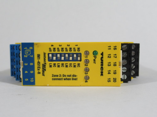 Turck IM1-451-Ex-R Switching Amplifier 4 Channel USED