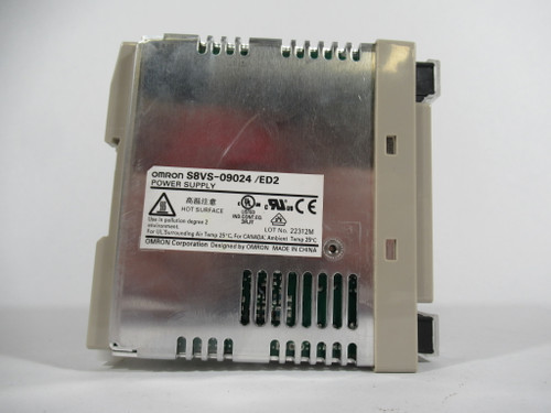 Omron S8VS-09024/ED2 Power Supply Input 50-60Hz 100-240VAC 2.3A USED
