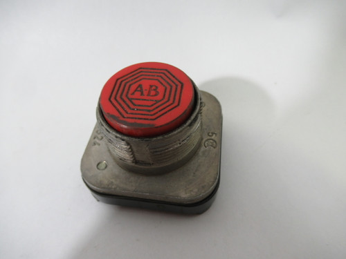 Allen-Bradley 800T-A6 Series N Red Flush Push Button Head *No Contacts* USED