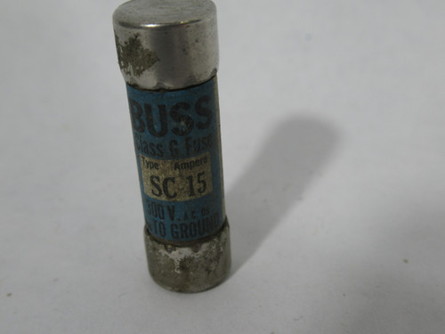 Buss SC15 Current Limiting Fuse 15A 300VAC USED