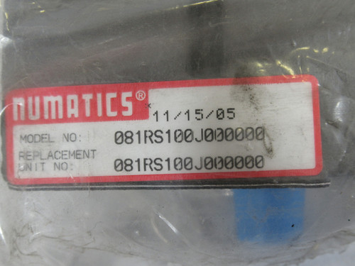 Numatics 081RS100J000000 Regulator Valve Kit ! NWB !