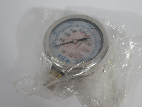 Boshart 2-PG25-4000-G Glycerin Filled Gauge 0-4000 psi 0-28000 kPa ! NOP !