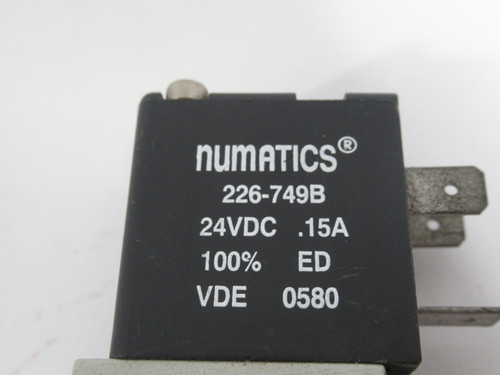 Numatic L11BA452B000061 5/2 Solenoid Valve 1/8" NPT 24VDC 14.5-145 psig USED