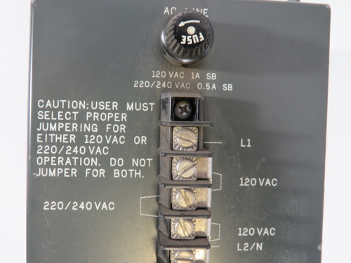 Allen-Bradley 1771-P2 Power Supply Input: 75VA 120/22VAC 1/0.5A 50/60Hz USED