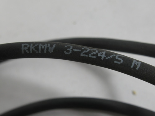 Lumberg Automation RKMV-3-224 Sensor Cable Single Ended CABLE CUT TO 4FT USED