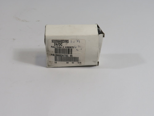 Asco SC8356A002VMS Solenoid Valve 6.9W 145 psi ! NEW !