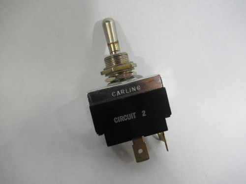 Carling 6GA5M-73 3 Pos. Toggle Switch On-None-Off 10A@250VAC 15A@125VAC USED