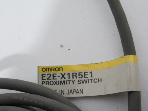 Omron E2E-X1R5E1 Proximity Sensor 12-24VDC 200mA 1.5mm 2m *No Washers* USED