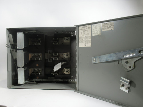 Siemens V7H3605-J Vacu-Break Disconnect Switch 3-Pole 400A 600V 50HP USED