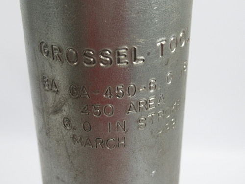 Grossel 3A-GA-450-6.016 Welding Cylinder 6" Stroke 450 Area USED