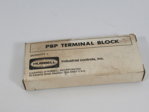 Hubbell TB2 PBP Terminal Block 250VAC *No Screws* ! NEW !