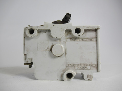 Federal Pioneer NB20 Bolt-On Circuit Breaker 20A 1P White Missing Screw USED