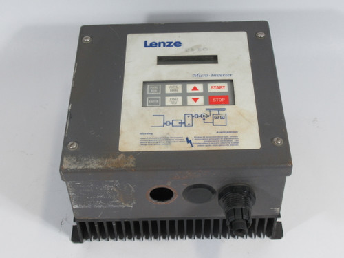 Lenze LZ09-4C Adj. Speed AC Drive 2HP 400/480V 50/60Hz 3Ph 4.7/4.1A USED