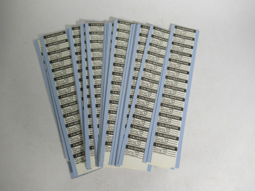 Stranco QC-21605 S-11407 Blank Calibration Labels 23 Sheets x 14 Labels ! NEW !