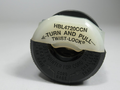 Hubbell HBL4720CCN Twist-Lock Plug 15A 125V 3 Wires 2 Poles ! NOP !