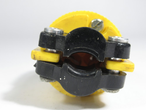 Pass & Seymour L5-15P Turn-Lock Plug Yellow 15A 125V 3-Wire USED