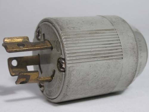 Arrow Hart AH6565N Autogrip Turn and Pull Plug 15A 250V 3-Wire 2-Pole USED