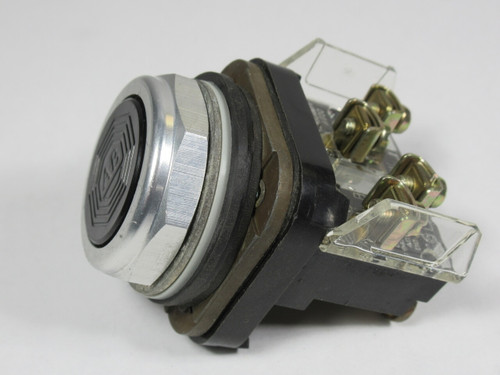 Allen-Bradley 800T-A2A1 Series T Push Button 1NCLB 1NO Black Flush Head USED