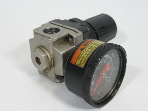 SMC NAR2000-N02G Pneumatic Pressure Regulator w/Gauge 0-160 psi 1/4" NPT USED