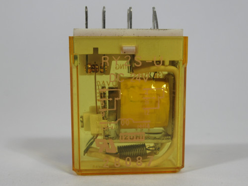 Izumi RY2S-UDC24 Miniature General Purpose Relay 24VDC 3A 8-Blade USED