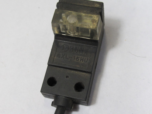 SunX GXL-15HU Photoelectric Proximity Sensor 6.4mm 12-24VDC 45” Cable USED