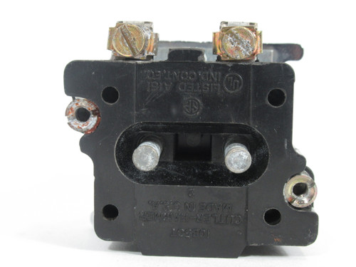 Cutler-Hammer 10250T74NA Amber Pretest Unit 120V 60Hz NO CONTACT BLOCK USED