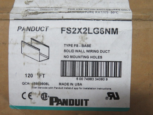 Panduit FS2X2LG6NM Base Wiring Duct 54.4mmx57.2mmx1.83m ! NOP !