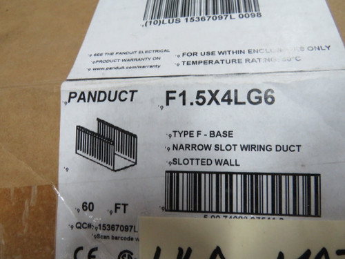 Panduit F1.5X4LG6 Base Wiring Duct 104.1mmx44.4mmx1.83m ! NOP !